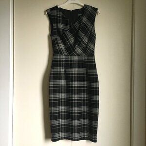 Sexy Y2K le Chateau Plaid Hourglass Dress